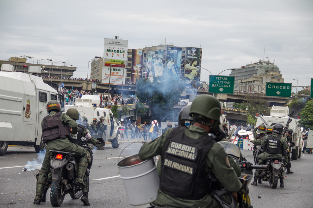 persecución política por parte de la Guardia Nacional venezolana